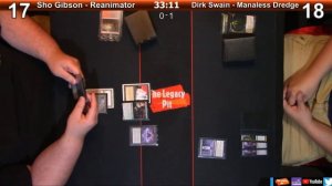 MTG - Legacy: BR ReAnimator (Sho Gibson) vs ManaLess Dredge (Dirk Swain)