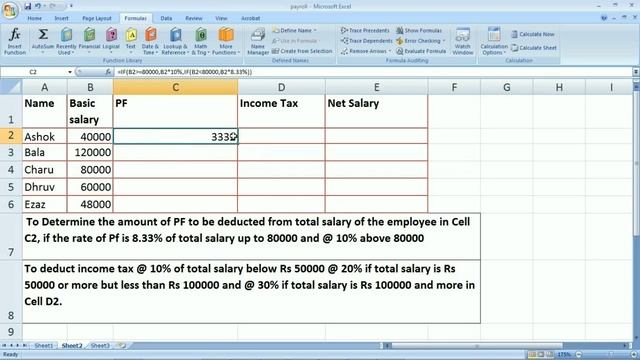 B.com 3rd Year (Payroll calculation in Excel) | Computer applications in business in hindi смотреть онлайн