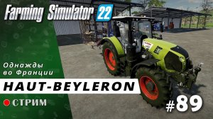 Farming Simulator 22 ● Карта Haut-Beyleron / стрим #89