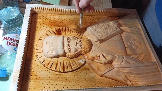 Отделка иконы Николая Чудотворца смотреть онлайн