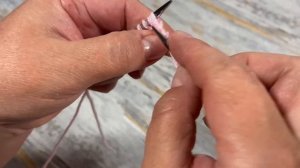 Узоры спицами. Капли дождя.