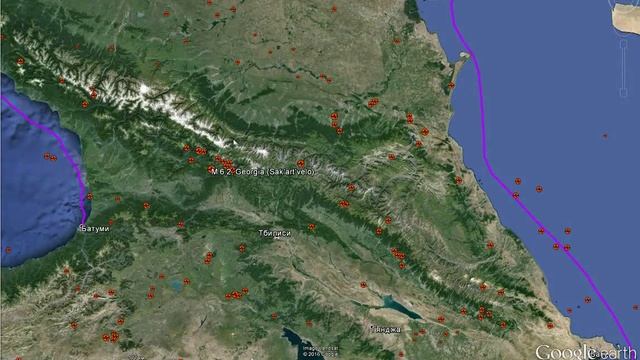 Каспийское море. Последствия землетрясений. смотреть онлайн