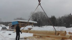 Черкесов,Чевалков .Канадская рубка сруба бани в Сибири от начала до конца.