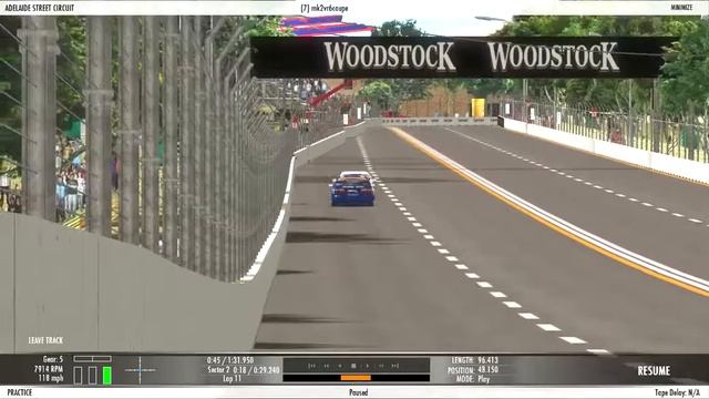 rFactor 2 Nissan Primera GT BTCC - Adelaide смотреть онлайн