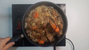 Тушеная картошка с говядиной. Рецепт с озвучкой.