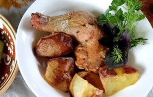 Аэрогриль! Готовим без масла!  #Cooking without oil #Картошка с курицей в аэрогриле