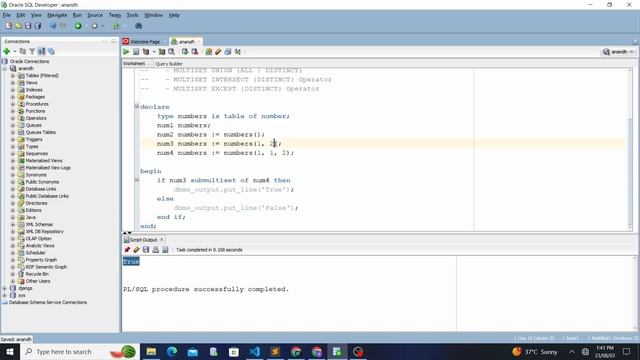 PL/SQL Collections: Multiset | Tamil | iCoding
