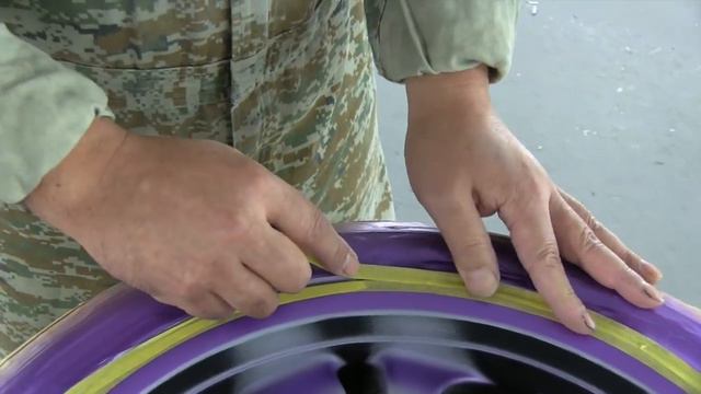 【 カスタムペイント 】How to paint your car wheels Candy Purple & Black / Custom Paint Candy Painting смотреть онлайн