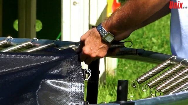 Батут с сеткой для дачи Unix смотреть онлайн