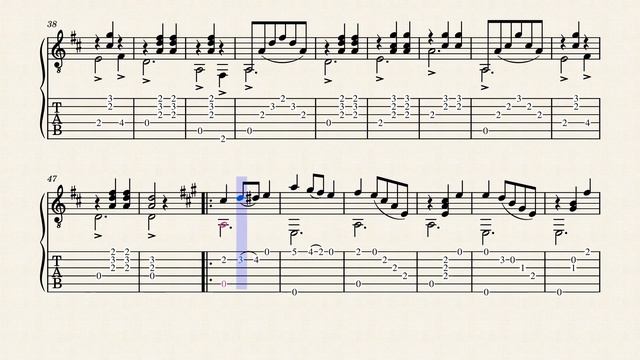 Waltz "Gayety" – C. V. Hayden – Tablature смотреть онлайн