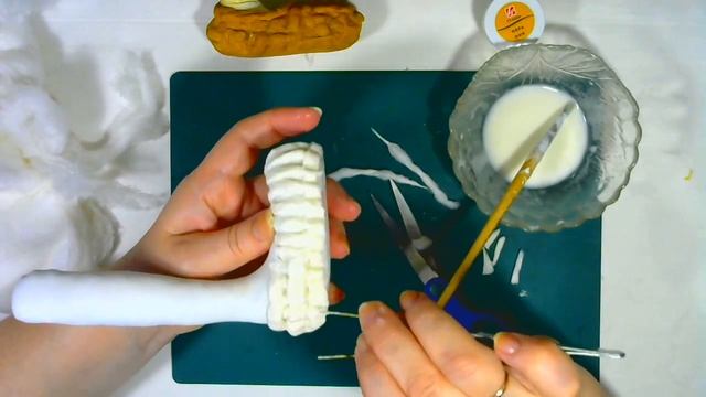 МК " Домовёнок Кузя"   часть - 5  - Изготавливаем лапти для Кузи