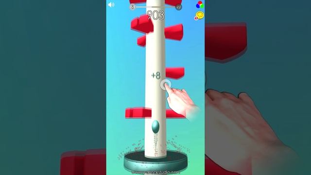 Rise On Top: Helix Jump Ball - Reach the top of 3d tower!