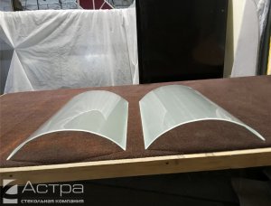 Изготовление гнутого стекла у нас на производстве