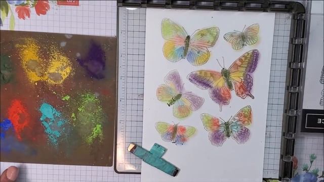 Stamping Techniques Using Pastel Chalks - Part 4 | My Very FAVOURITE Technique! смотреть онлайн