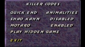 Ultimate Mortal Kombat 3 - Killer Codes, Shao Khan/ Motaro
