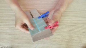 Украшение на резиночку Канзаши / Бантики на шаблоне из атласа и органзы