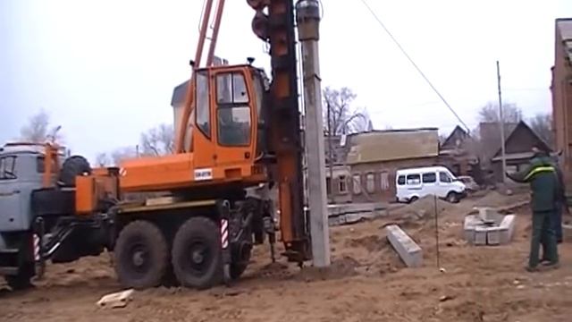 Проведение сваебойных работ