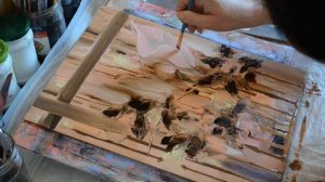 РОМАШКИ мастихином/ Абстрактная картина маслом/ Пастозная живопись.