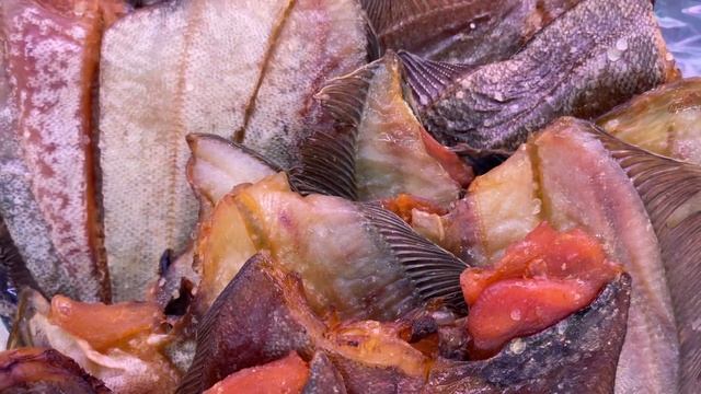 Камбала-Ёрш вяленый, рыба Мурманска. Жирный. Сочный. Вкусный. Малосолёный
