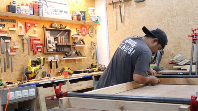 DIY Workbench with Table Saw meja kerja table saw dewalt dwe7492 EPISODE Pertama