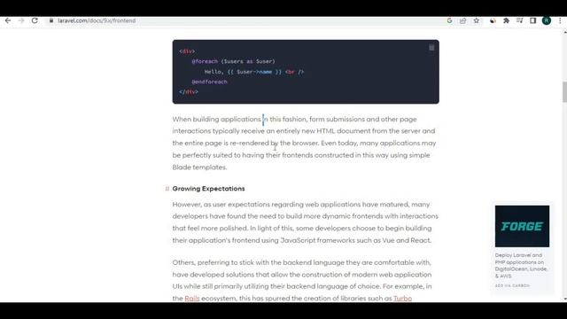 Frontend in laravel | PHP, Livewire, Vue Js and React Js in Laravel Platform смотреть онлайн