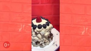 Низкокалорийный тортик из вафель без муки и сахара