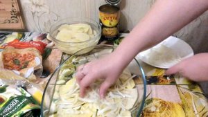 Запеканка с куриным фаршем