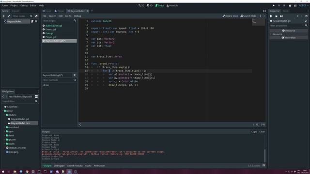 [Godot] Raycast bullets & ricochet смотреть онлайн