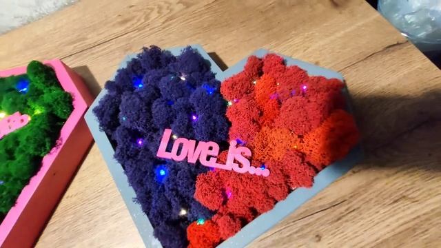 ? Сердце с подсветкой стабилизированный мох смотреть онлайн