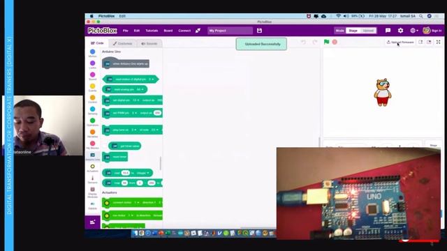 Arduino Uno Tutorial With Pictoblox - 1: Blink LED Graphical Software for Arduino | MALAY SUB смотреть онлайн