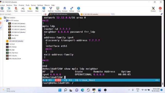 How to configure LDP using FRR in docker | Linux networking in FRR | Hands on experience in FRR смотреть онлайн