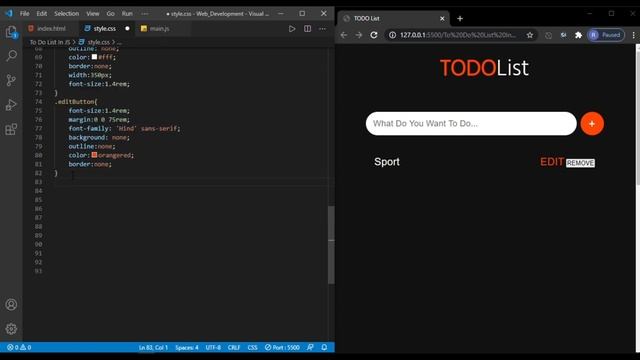Make To-Do List In HTML, CSS & JavaScript | Project For Beginner | HTML, CSS & JavaScript Tutorial.