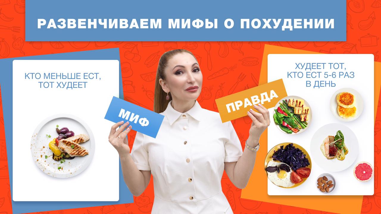 Развенчиваем мифы с доктором Мухиной. Кто меньше ест, тот худеет | Правда или миф | Оригитея