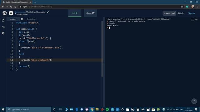 If-else statement in C | C language смотреть онлайн