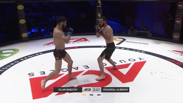 Джаддал Алибеков vs. Ислам Бабатов | Dzhaddal Alibekov vs. Islam Babatov | ACA YE 14 смотреть онлайн