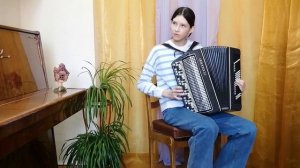 Гуненко Ксения, 13 лет, Баян, Обр. Д. Самойленко "Каравай"