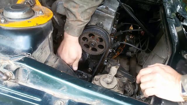 Как устранить сползание ремня ГРМ на ваз смотреть онлайн