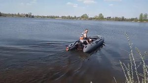 Мотор болотоход с гибким валом. 6лс.