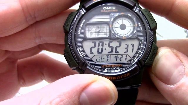 Часы Casio Illuminator AE-1000W-3A - Инструкция, как настроить | Watch-Forum.RU