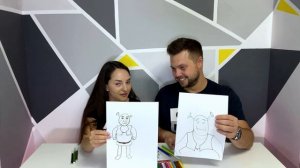 1 МИНУТА, 10 МИНУТ Челлендж! *БИТВА РИСУНКОВ* РИСУЕМ ПОПУЛЯРНЫХ ГЕРОЕВ