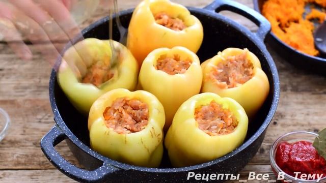 КАК ДЕЛАТЬ ФАРШИРОВАННЫЕ ПЕРЦЫ | Пошаговый (домашний) рецепт смотреть онлайн