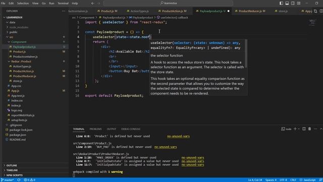 Action payload in React Redux | passing parameter to action | React Redux Tutorial смотреть онлайн