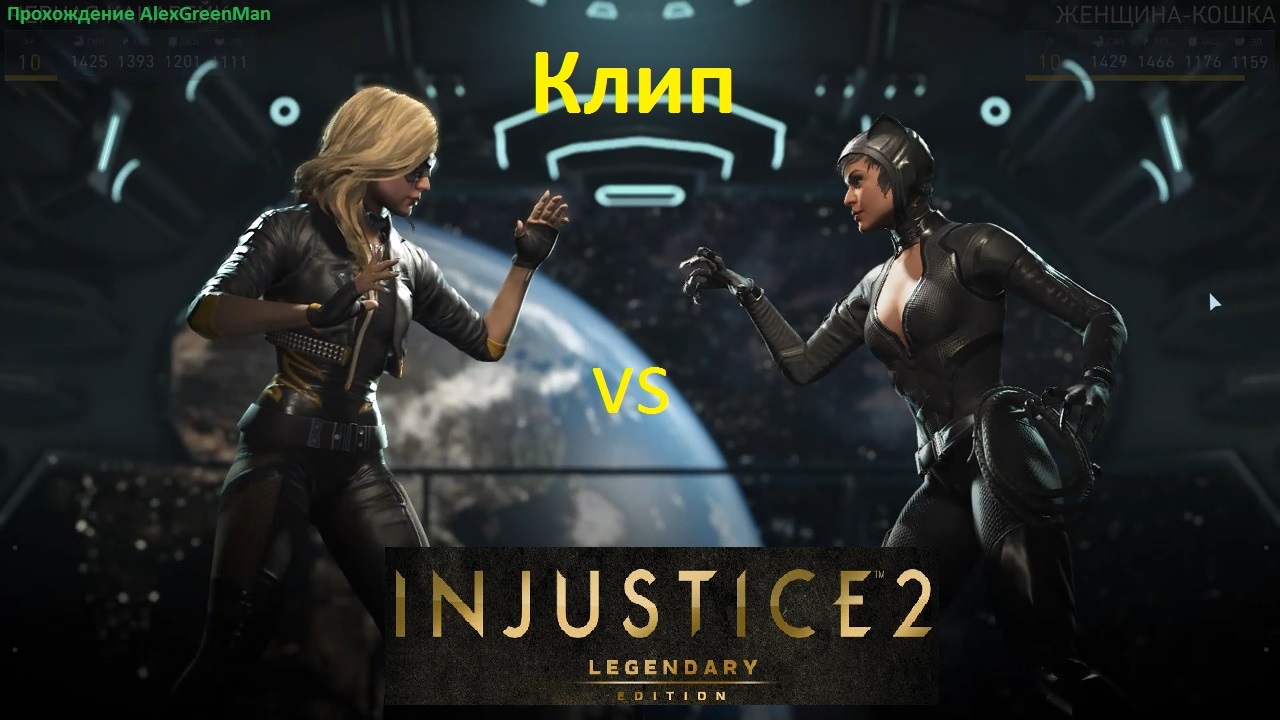 Injustice 2 Черная канарейка vs Женщина кошка.