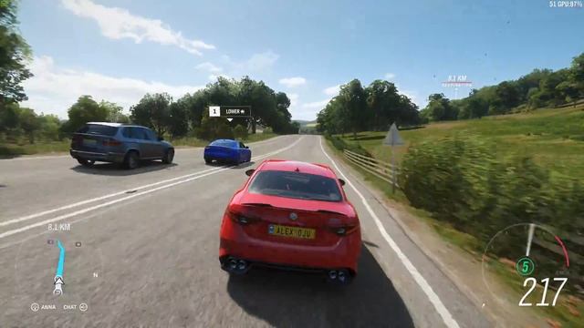 Forza Horizon 4 - 2017 Alfa Romeo Giulia Quadrifoglio - Car Show Speed Jump Crash Test . смотреть онлайн