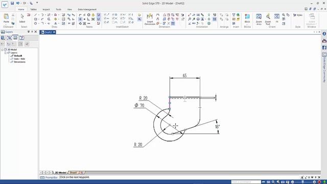 Solid Edge 2D - Create a drawing смотреть онлайн