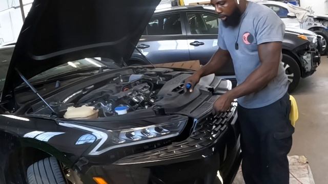 DIY 2022 Kia k-5 how to take the front bumper and headlight from off the vehicle смотреть онлайн