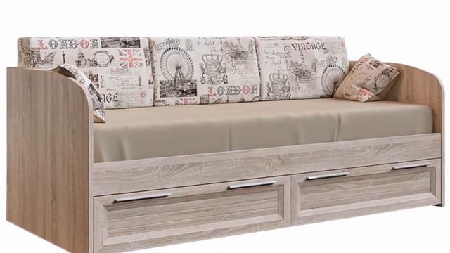 Семь одноместных кроватей с выдвижными ящиками для хранения постельного белья в магазине Хофф смотреть онлайн