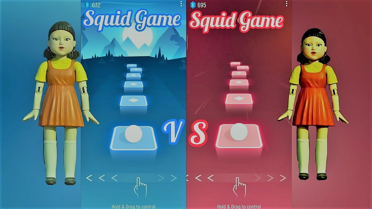 Squid Game vs Squid Game Tiles Hop EDM Rush 12.wmv смотреть онлайн