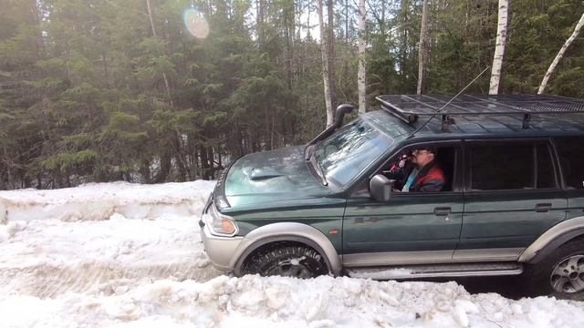 Pajero sport 1&2, Pajero 4, Jeep. Майский Offroad, остатки снега)