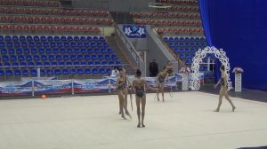 Групповые упражнения, обруч-булавы, команда тр. Зарипова М., Кубок главы Краснодара, 16.11.2020